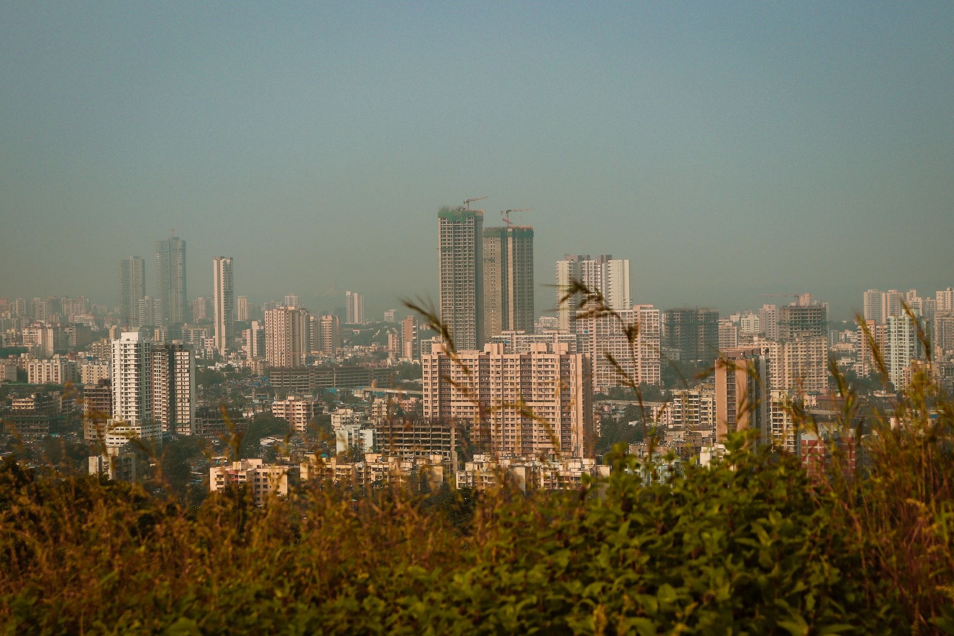 Mumbai financial district by day