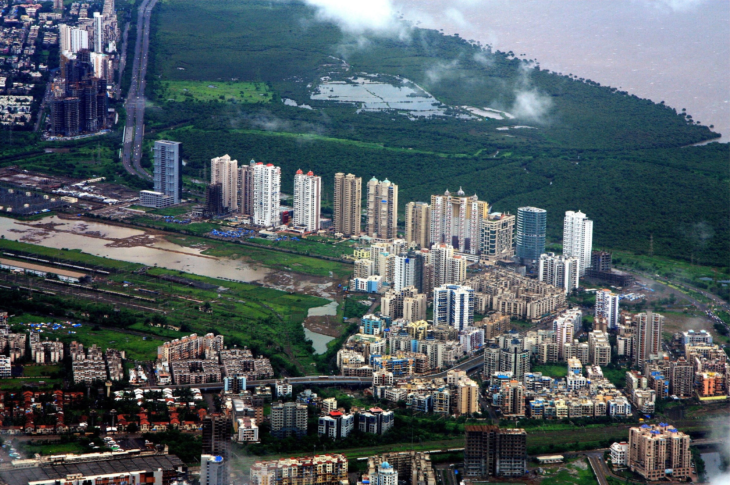 Entering India — Mumbai skyline